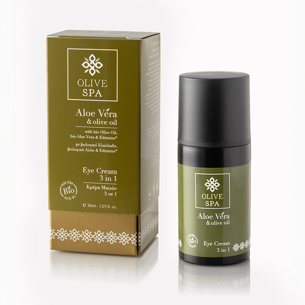 OLIVE SPA Κρέμα Ματιών με βιολογική Αλόη 3 σε 1  30ml
