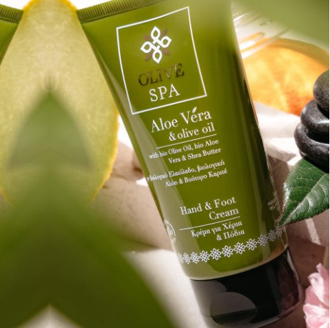 OLIVE SPA Κρέμα για Χέρια και Πόδια με βιολογική Αλόη 75ml