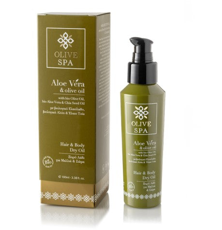 OLIVE SPA Ξηρό Λάδι για Μαλλιά και Σώμα με ΒΙΟΛΟΓΙΚΗ Αλόη 100ml