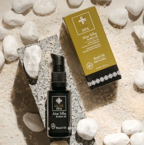 OLIVE SPA Λάδι Γενειάδας Με ΒΙΟΛΟΓΙΚΗ Αλόη 30ml