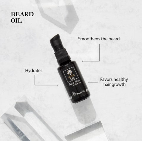 OLIVE SPA Λάδι Γενειάδας Με ΒΙΟΛΟΓΙΚΗ Αλόη 30ml