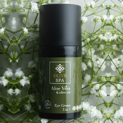 OLIVE SPA Κρέμα Ματιών με βιολογική Αλόη 3 σε 1  30ml