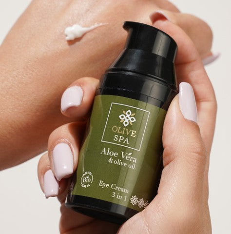 OLIVE SPA Κρέμα Ματιών με βιολογική Αλόη 3 σε 1  30ml