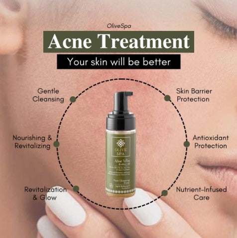 OLIVE SPA Αφρός Καθαρισμού Προσώπου με βιολογική Αλόη 150ml