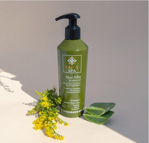 olive spa Σαμπουάν Κατά της Τριχόπτωσης με βιολογική Αλόη 250ml